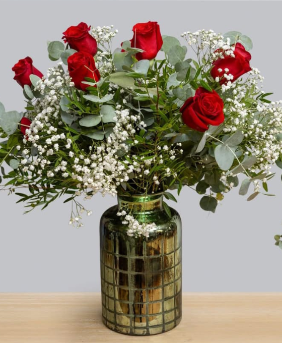 Ramo Pasión de 6 Rosas